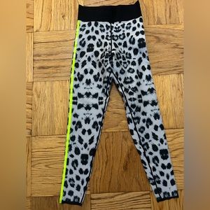Ultracor white cheetah legging w stripe. Size small. Worn once. No flaws.